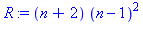 (n+2)*(n-1)^2