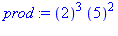 ``(2)^3*``(5)^2