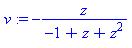 -z/(-1+z+z^2)