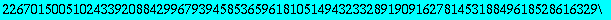 226701500510243392088429967939458536596181051494323...