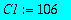 C1 := 106