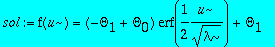 sol := f(u) = (-Theta[1]+Theta[0])*erf(1/2/lambda^(...