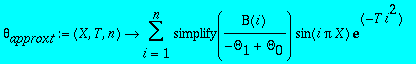 theta[approxt] := proc (X, T, n) options operator, ...