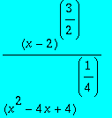 (x-2)^(3/2)/((x^2-4*x+4)^(1/4))
