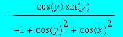 2/(2*cos(y)^2-2+2*cos(x)^2)*sin(x)*cos(x)+2/(2*cos(...