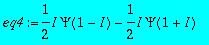 eq4 := 1/2*I*Psi(1-I)-1/2*I*Psi(1+I)