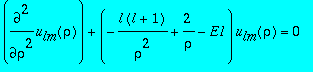 diff(u[lm](rho),`$`(rho,2))+(-l*(l+1)/(rho^2)+2/rho...