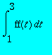int(ff(t),t = 1 .. 3)