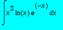 int(x^3*ln(x)*exp(-x),x)